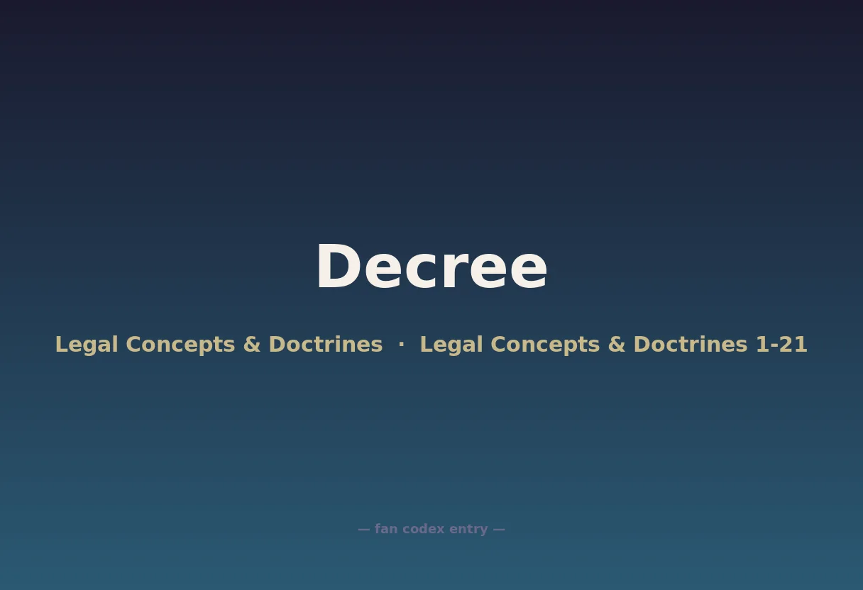 Decree