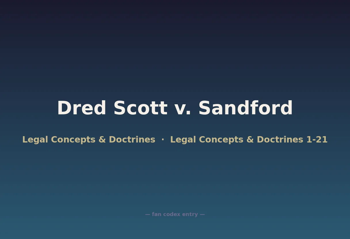 Dred Scott v. Sandford