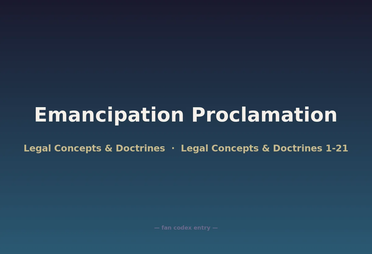 Emancipation Proclamation