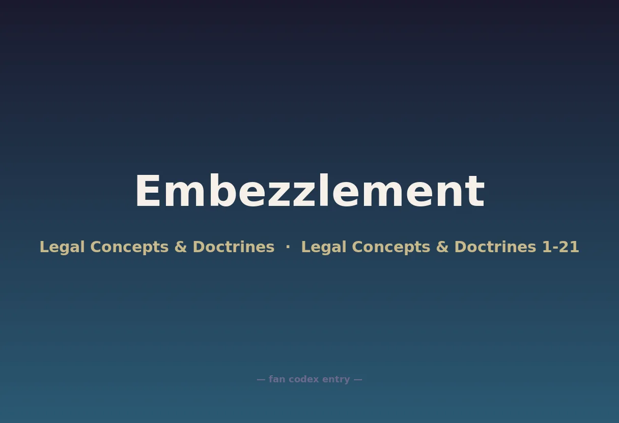 Embezzlement