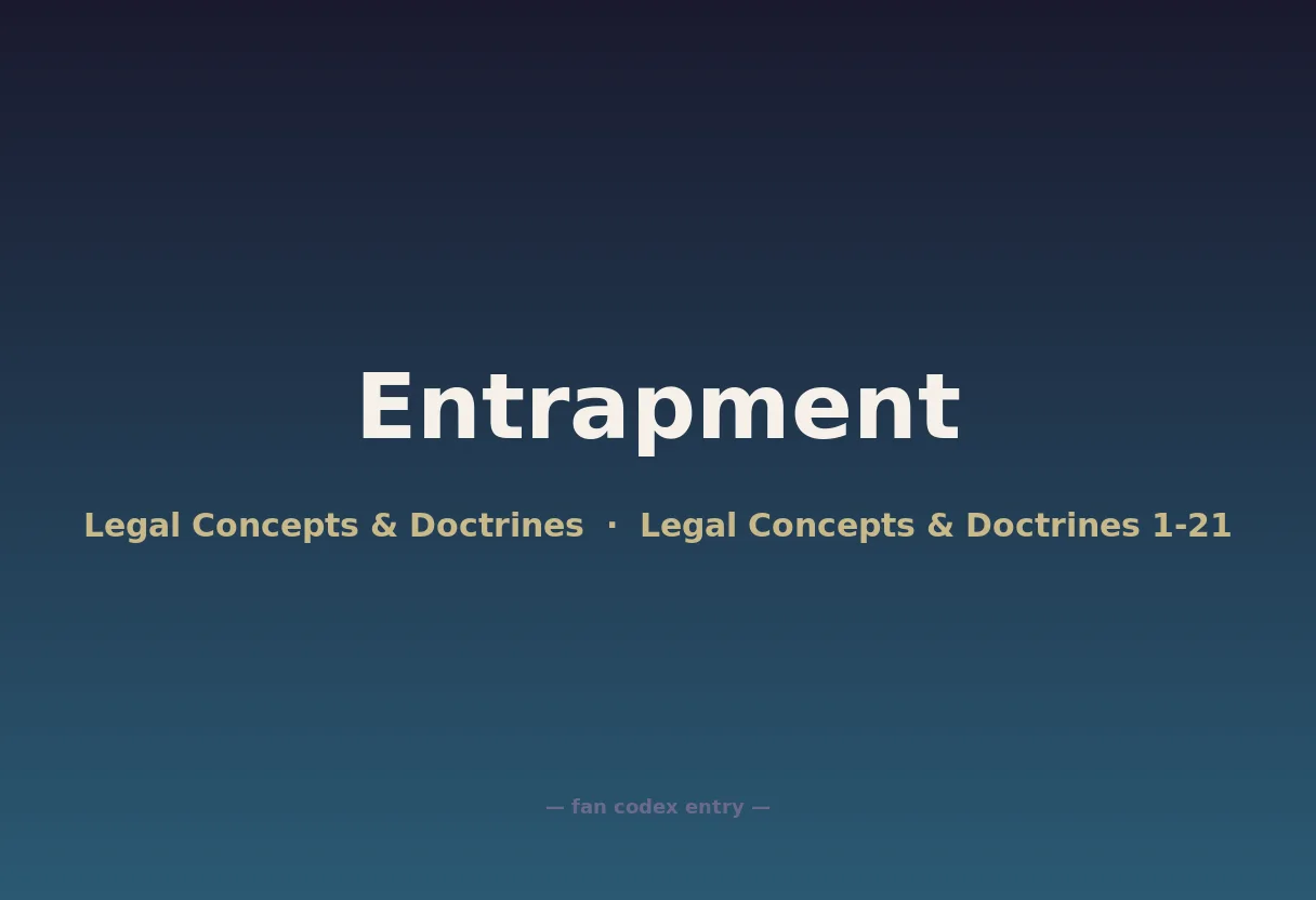 Entrapment