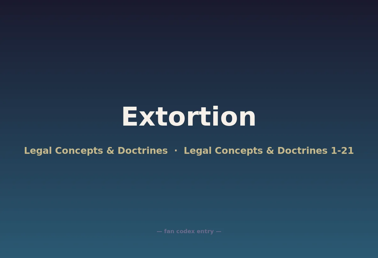 Extortion