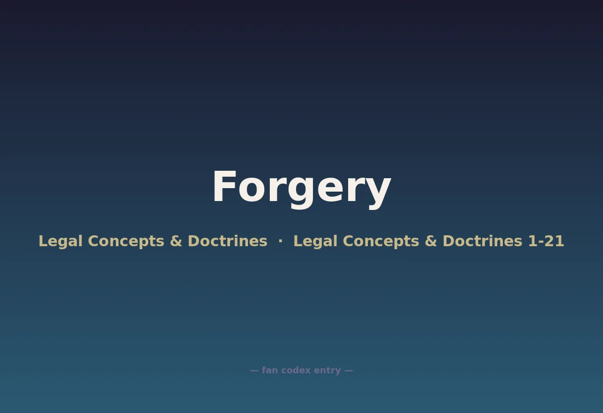 Forgery